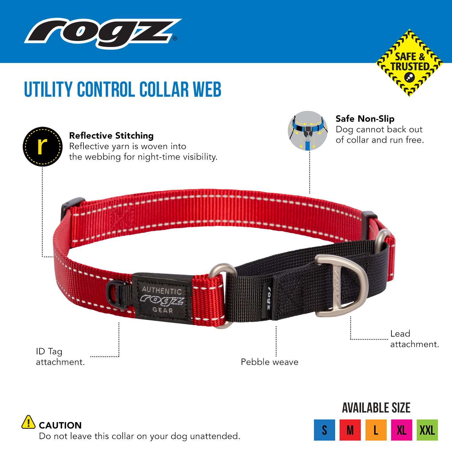 Rogz Control Web Collar