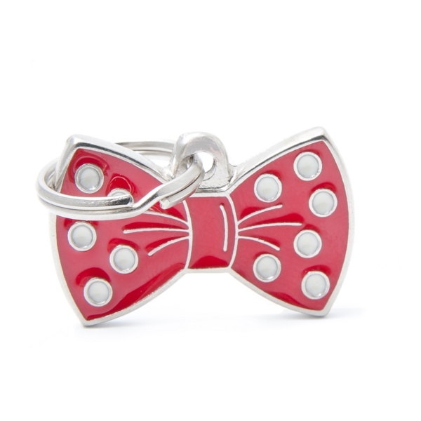 MyFamily Red Bow Charm Tag